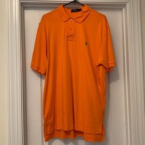 Orange men’s polo- Sz Lg